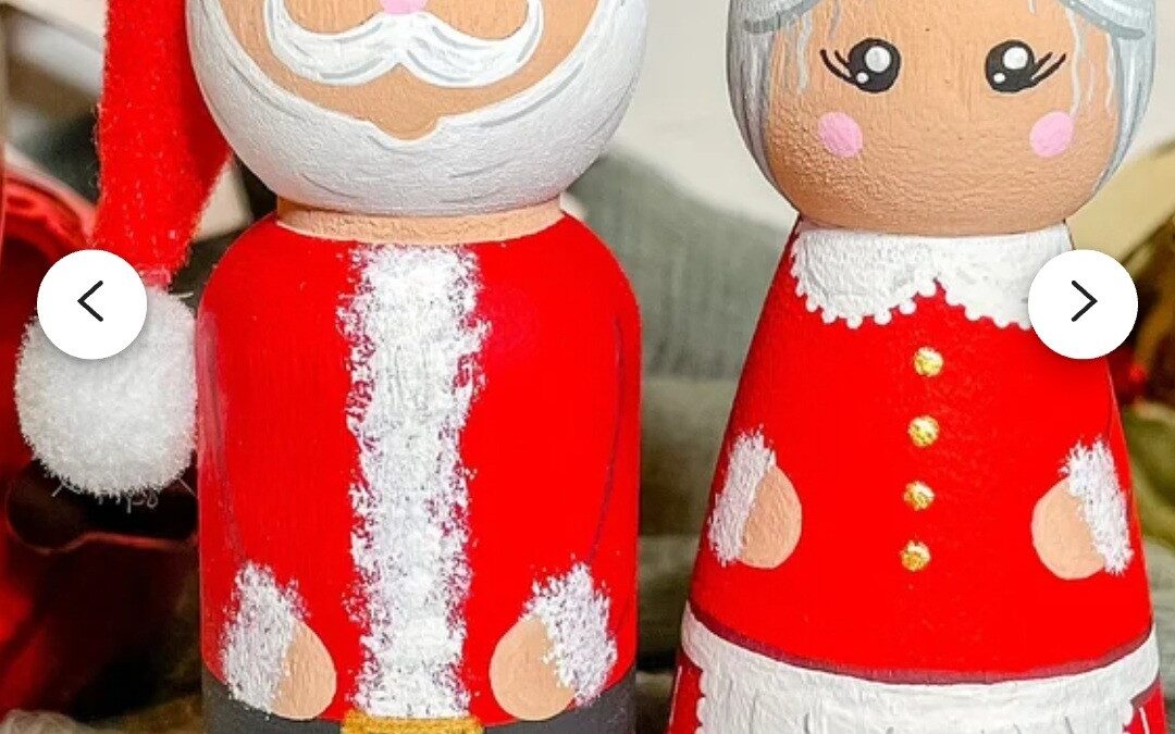 Christmas peg dolls