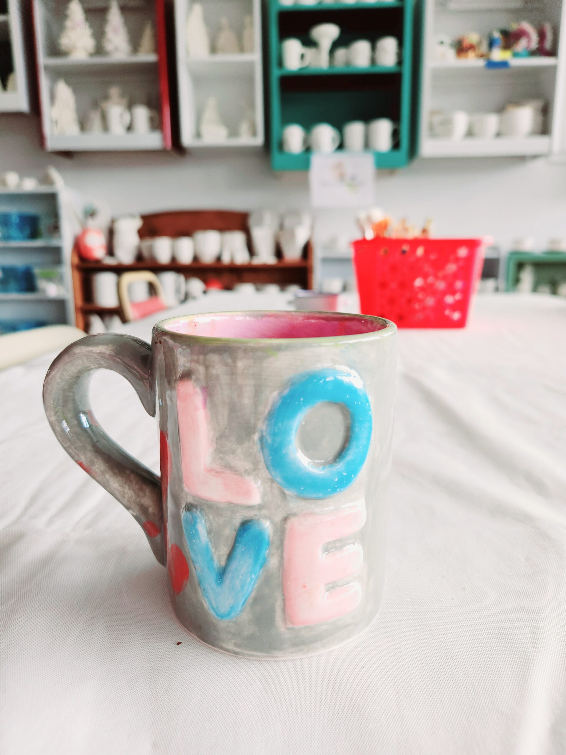 Pottery painting at Sweet Art Emporium